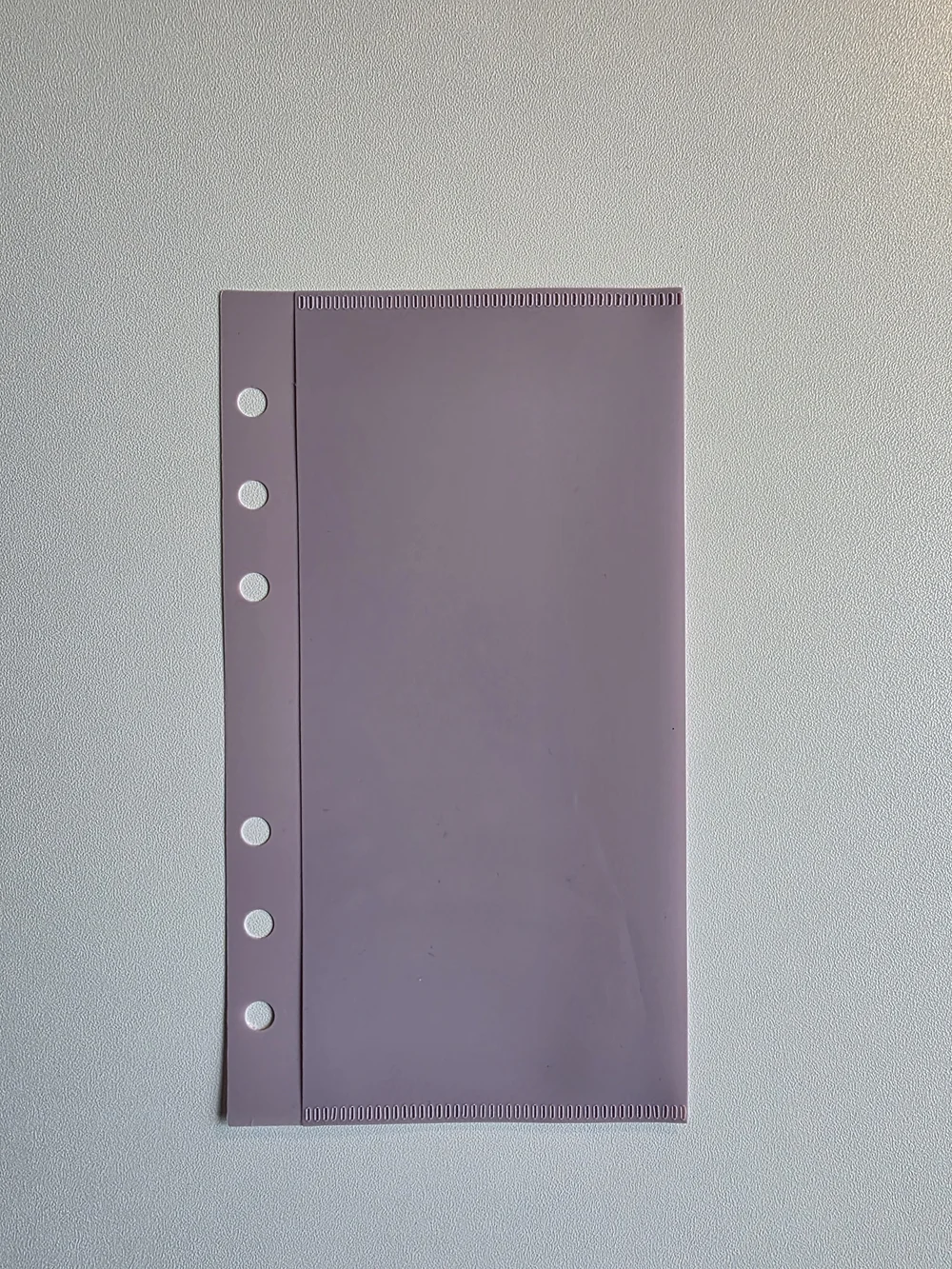 A6 Lavender Plastic Insert Pockets - 6 Pack Cash Budgeting